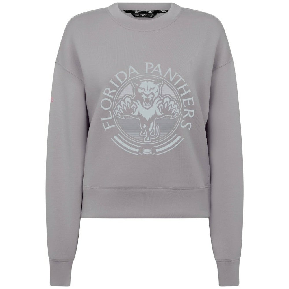 NHL Florida Panthers Levelwear Women's Slate & Snow Sponge Tri-Blend Sweatshirt