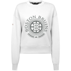 NHL Boston Bruins Levelwear Women's Slate & Snow Sponge Tri-Blend Sweatshirt