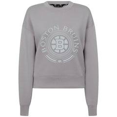 NHL Boston Bruins Levelwear Women's Slate & Snow Sponge Tri-Blend Sweatshirt