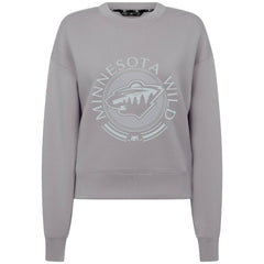 NHL Minnesota Wild Levelwear Women's Slate & Snow Sponge Tri-Blend Sweatshirt