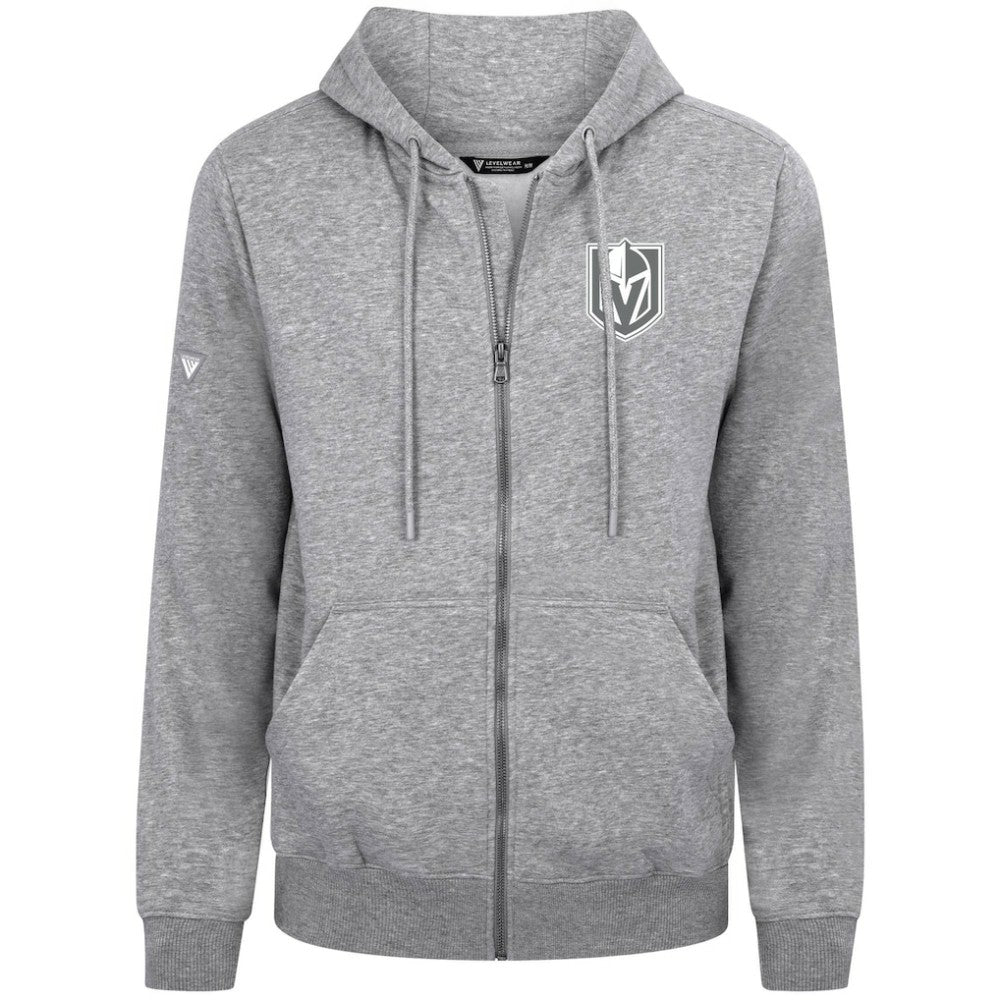 NHL Vegas Golden Knights Levelwear Podium Chenille Logo Full-Zip Hoodie
