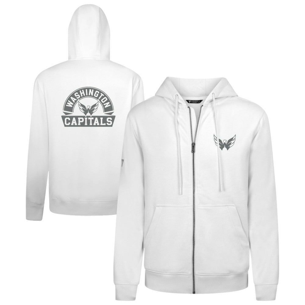 NHL Washington Capitals Levelwear Podium Chenille Logo Full-Zip Hoodie
