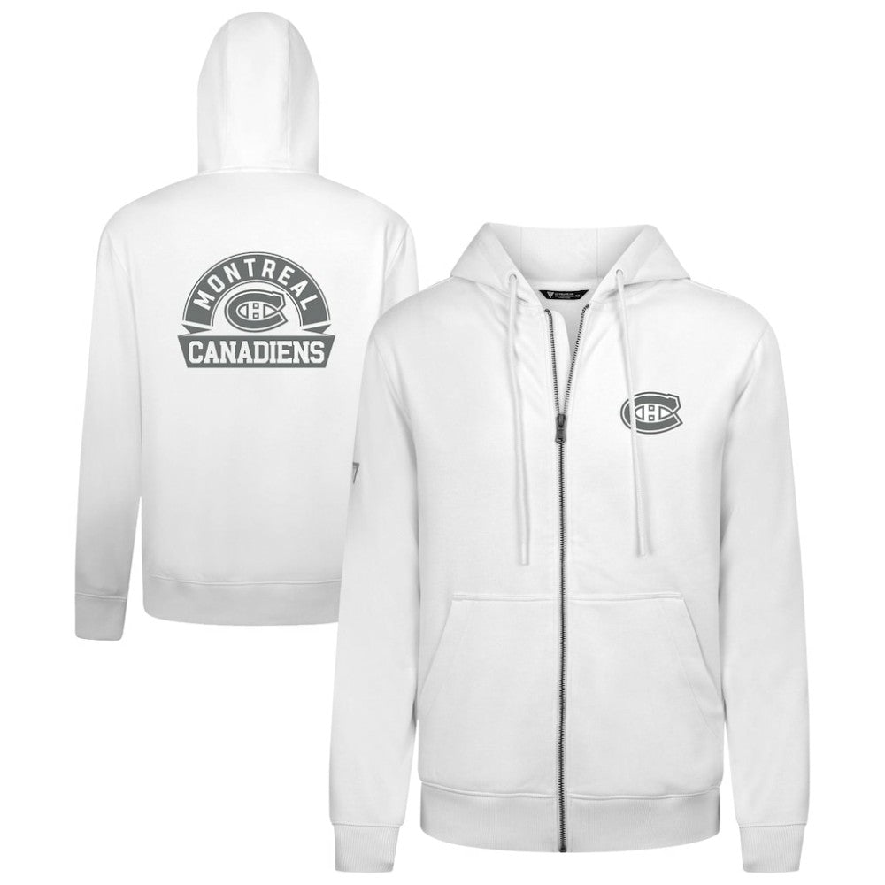 NHL Montreal Canadiens Levelwear Podium Chenille Logo Full-Zip Hoodie