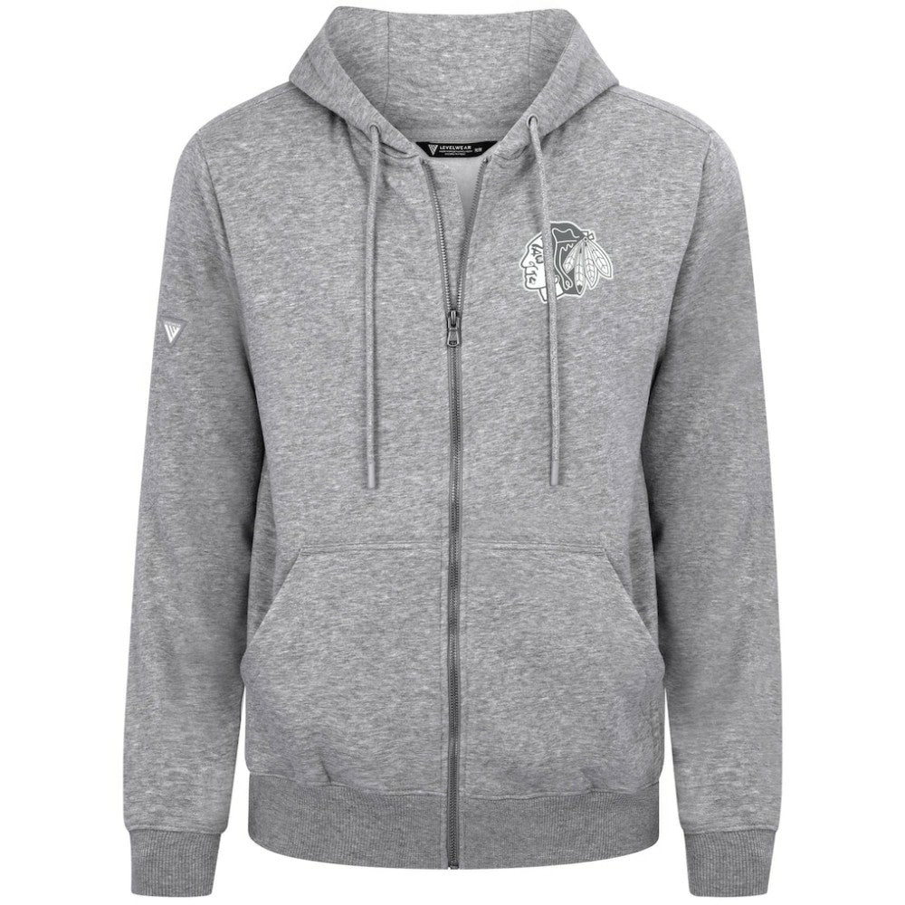 NHL Chicago Blackhawks Levelwear Podium Banner Arch Full-Zip Hoodie
