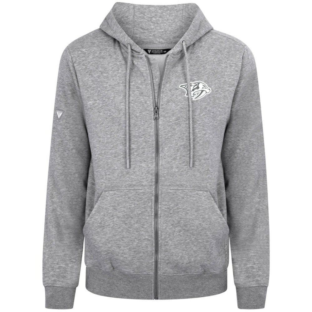 NHL Nashville Predators Levelwear Podium Banner Arch Full-Zip Hoodie