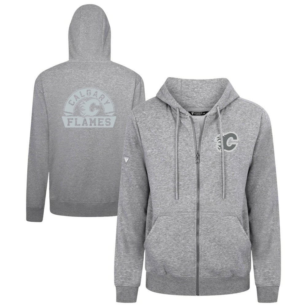 NHL Calgary Flames Levelwear Podium Banner Arch Full-Zip Hoodie