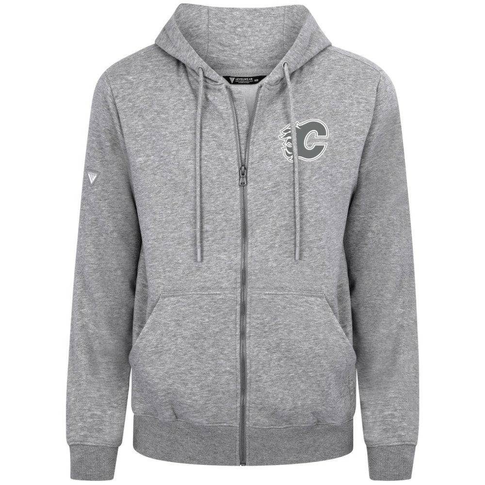 NHL Calgary Flames Levelwear Podium Banner Arch Full-Zip Hoodie