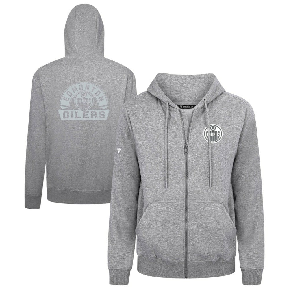 NHL Edmonton Oilers Levelwear Podium Banner Arch Full-Zip Hoodie