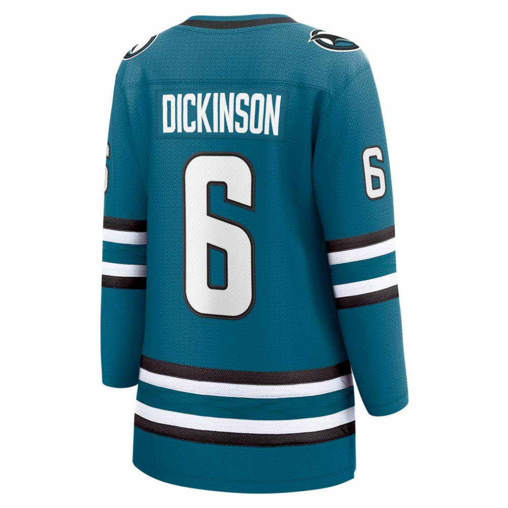 NHL Sam Dickinson San Jose Sharks Fanatics Women's Home Breakaway Jersey