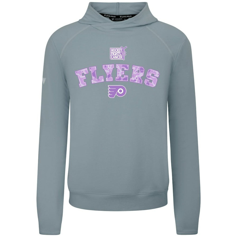 NHL Philadelphia Flyers Levelwear Hockey Fights Cancer Mandate Tri-Blend Hoodie