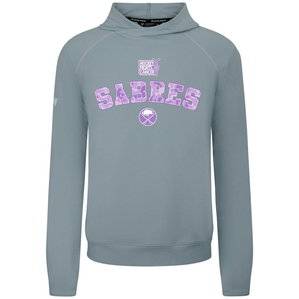 NHL Buffalo Sabres Levelwear Hockey Fights Cancer Mandate Tri-Blend Hoodie