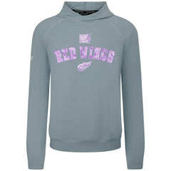 NHL Detroit Red Wings Levelwear Hockey Fights Cancer Mandate Tri-Blend Hoodie