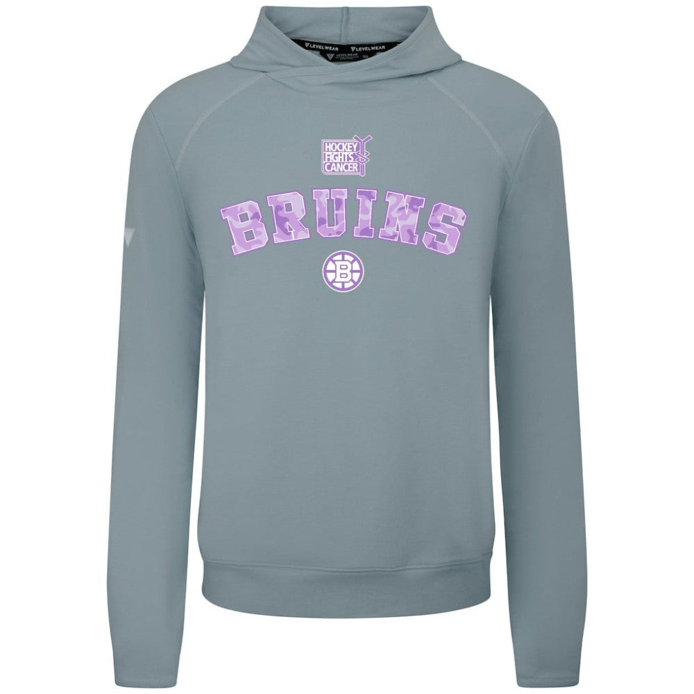 NHL Boston Bruins Levelwear Hockey Fights Cancer Mandate Tri-Blend Hoodie