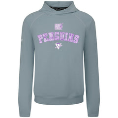 NHL Pittsburgh Penguins Levelwear Hockey Fights Cancer Mandate Tri-Blend Hoodie