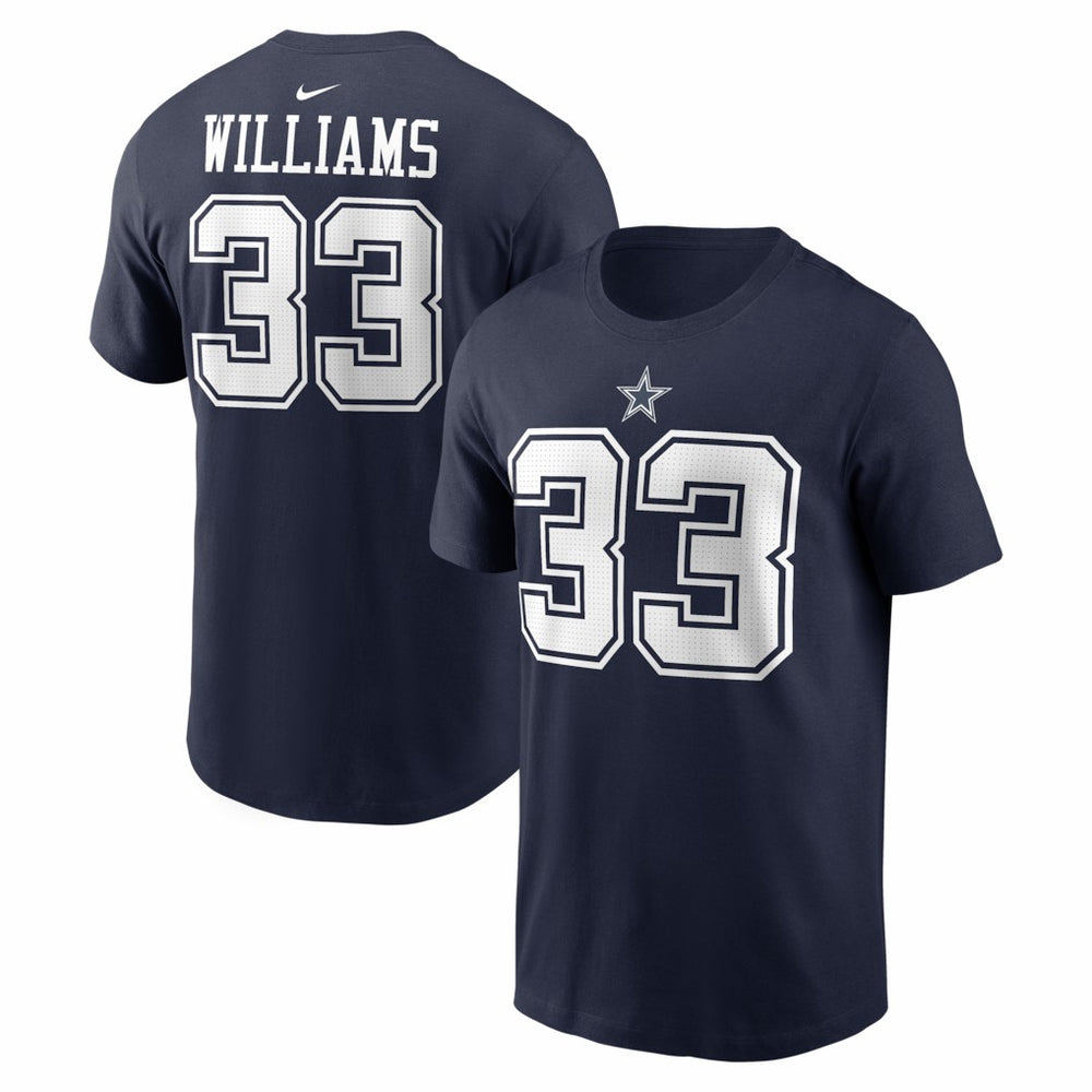 Javonte Williams  Name & Number T-Shirt - Dallas Cowboys T-shirts