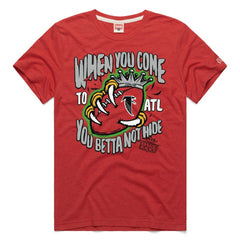 x OutKast Homage Unisex You Betta Not Hide Tri-Blend T-Shirt - Atlanta Falcons T-shirts
