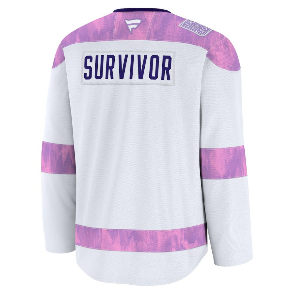 NHL Buffalo Sabres Fanatics Hockey Fights Cancer Survivor Practice Jersey