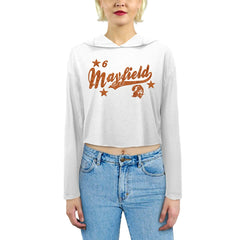 Baker Mayfield  Majestic Threads Women's Glitter Wordmark Hoodie - Tampa Bay Buccaneers Hoodies