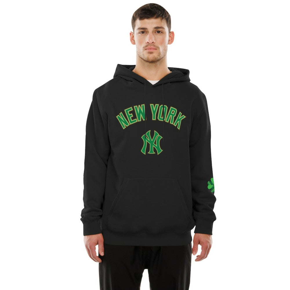 Black New York Yankees New Era 2026 St. Patrick's Day Fleece Hoodie