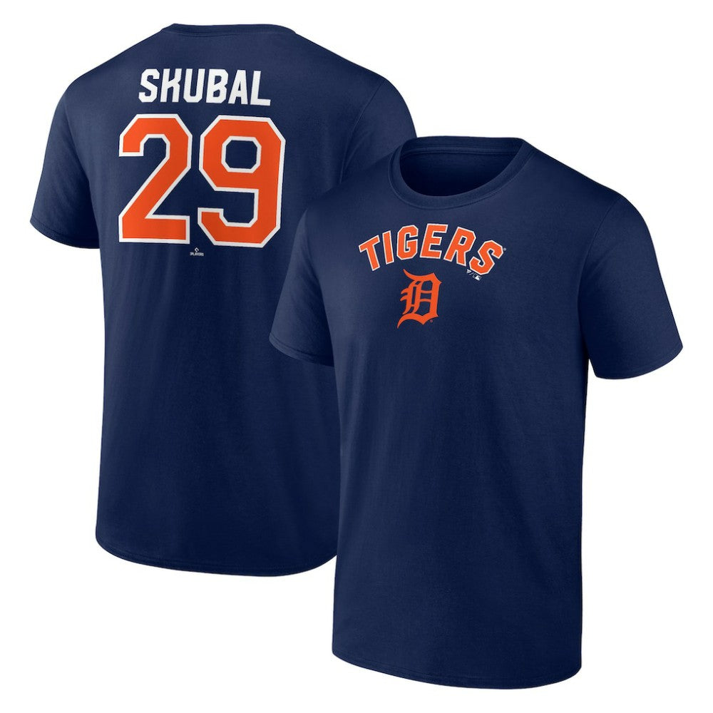 Navy Tarik Skubal Detroit Tigers Winning Streak Name & Number T-Shirt
