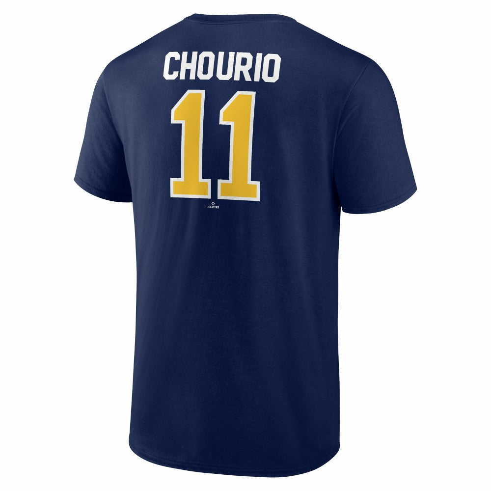 Navy Jackson Chourio Milwaukee Brewers Winning Streak Name & Number T-Shirt