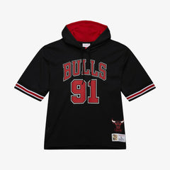 Mitchell & Ness Dennis Rodman Chicago Bulls Mesh Name & Number Short Sleeve Hoodie sale