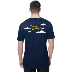 Navy Houston Astros New Era MLB x Simpsons 2026 Collab Clouds T-Shirt