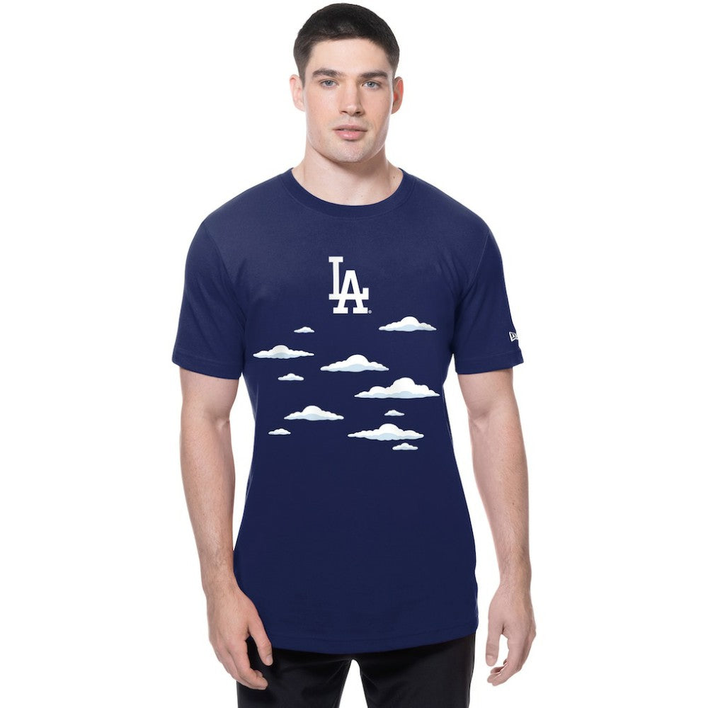 Royal Los Angeles Dodgers New Era MLB x Simpsons 2026 Collab Clouds T-Shirt