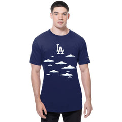 Royal Los Angeles Dodgers New Era MLB x Simpsons 2026 Collab Clouds T-Shirt