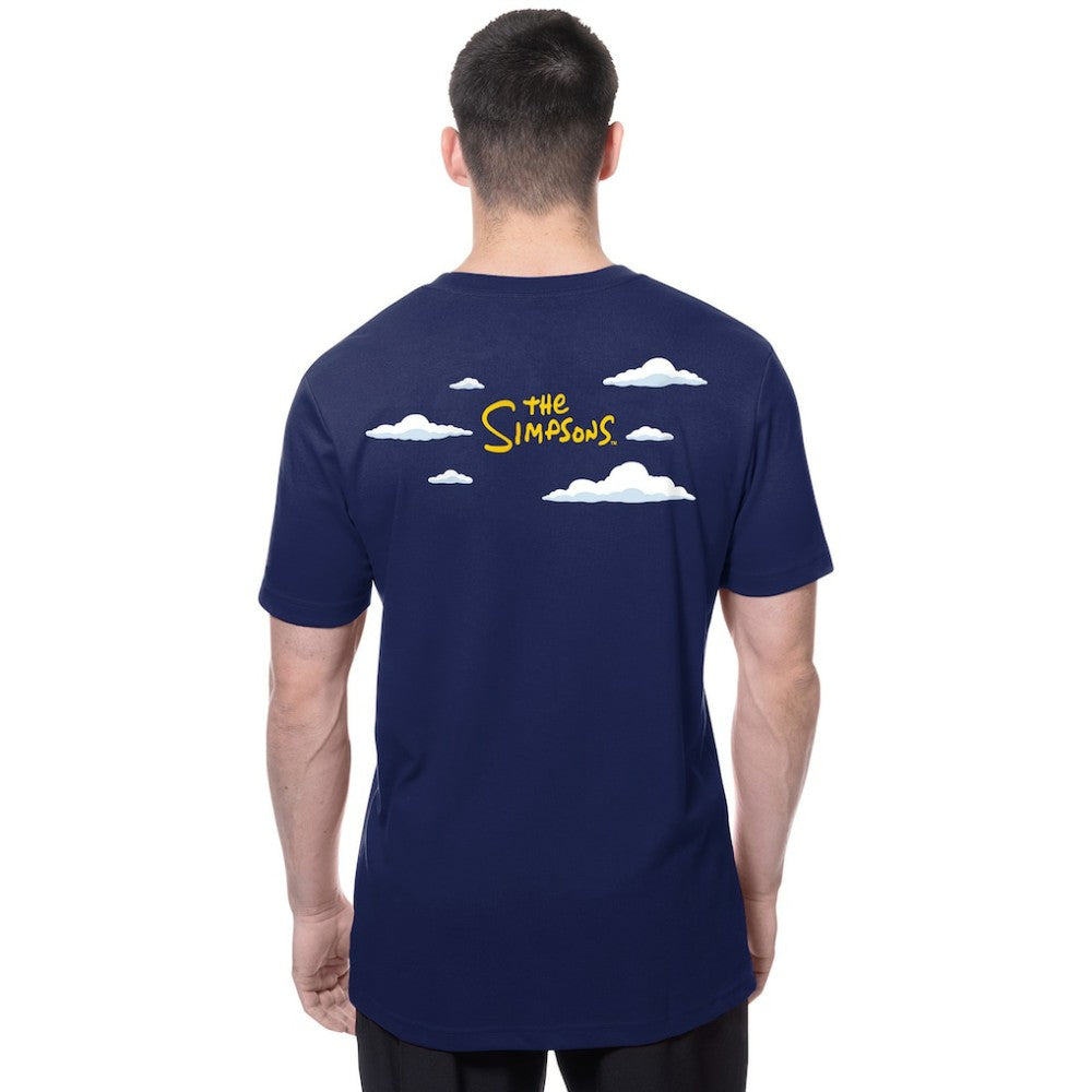 Royal Los Angeles Dodgers New Era MLB x Simpsons 2026 Collab Clouds T-Shirt