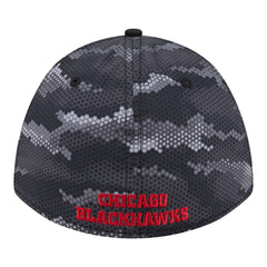 NHL Chicago Blackhawks New Era Zero Dark 39THIRTY Flex Hat