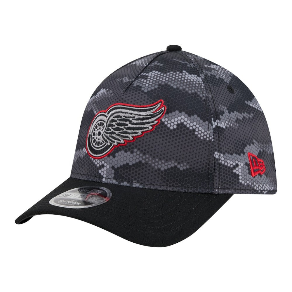 NHL Detroit Red Wings New Era Zero Dark 39THIRTY Flex Hat