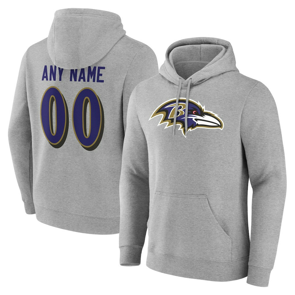 Team Authentic Personalized Name & Number Hoodie - Baltimore Ravens Hoodies