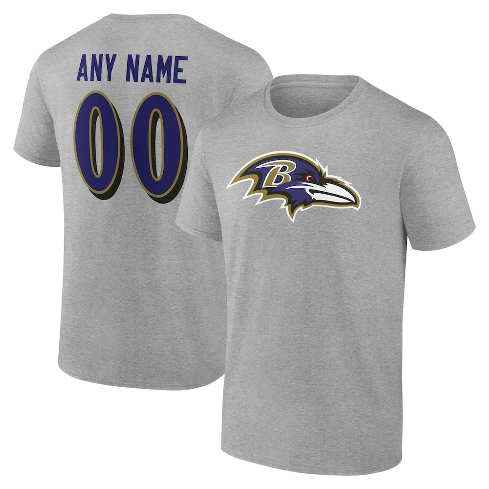 Team Authentic Personalized Name & Number T-Shirt - Baltimore Ravens T-shirts