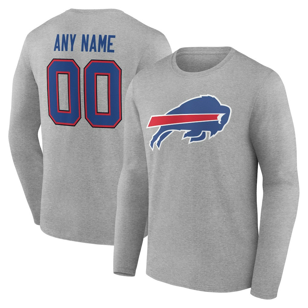 Team Authentic Personalized Name & Number Long Sleeve T-Shirt - Buffalo Bills T-shirts