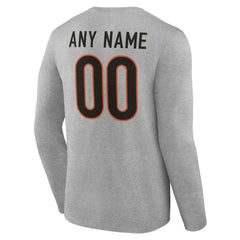 Team Authentic Personalized Name & Number Long Sleeve T-Shirt - Cincinnati Bengals T-shirts