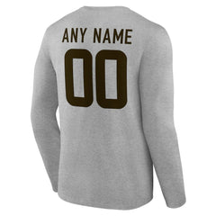 Team Authentic Personalized Name & Number Long Sleeve T-Shirt - Cleveland Browns T-shirts