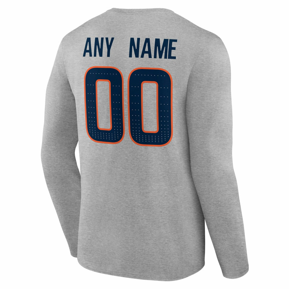 Team Authentic Personalized Name & Number Long Sleeve T-Shirt - Denver Broncos T-shirts