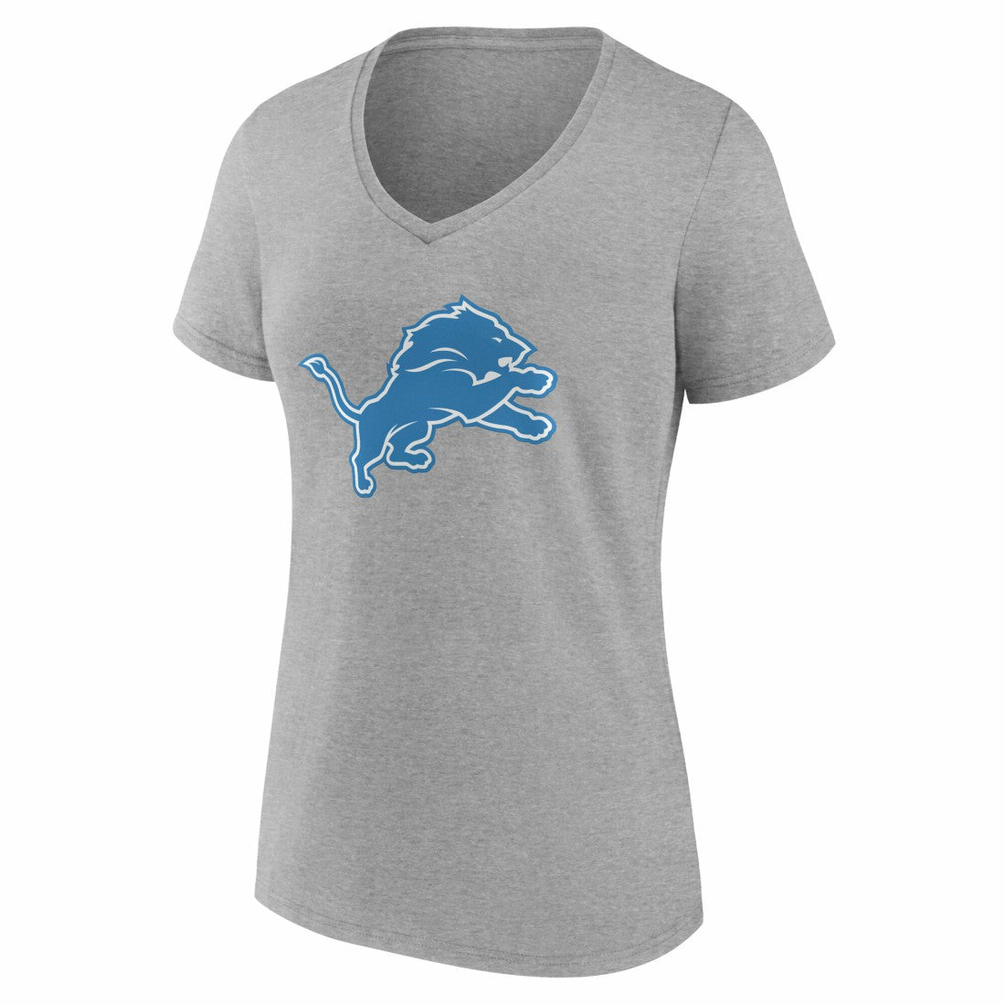 Women's Team Authentic Personalized Name & Number V-Neck T-Shirt - Detroit Lions T-shirts