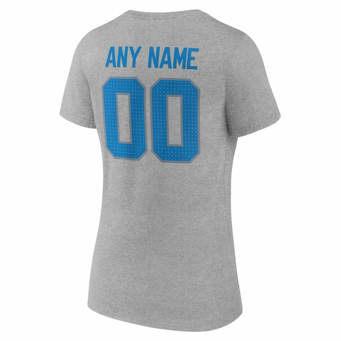 Women's Team Authentic Personalized Name & Number V-Neck T-Shirt - Detroit Lions T-shirts