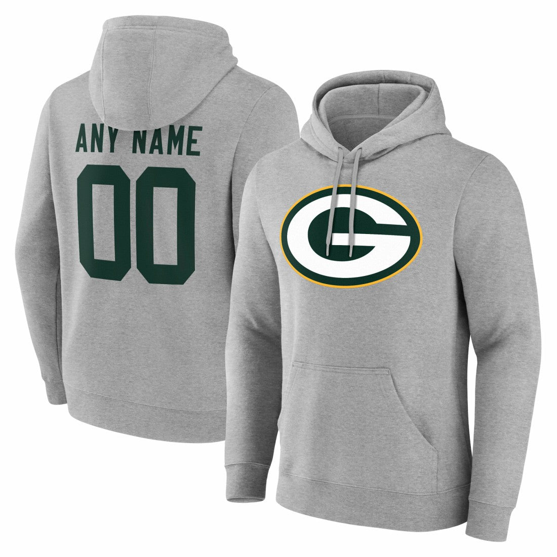 Team Authentic Personalized Name & Number Hoodie - Green Bay Packers Hoodies