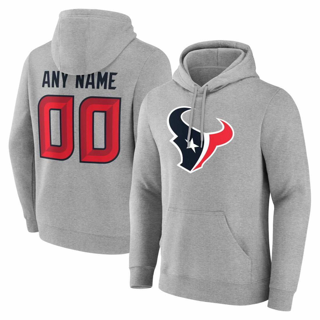 Team Authentic Personalized Name & Number Hoodie - Houston Texans Hoodies