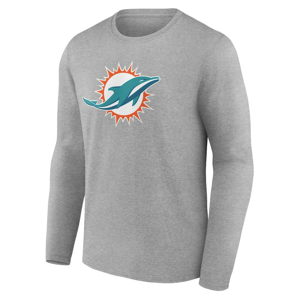 Team Authentic Personalized Name & Number Long Sleeve T-Shirt - Miami Dolphins T-shirts