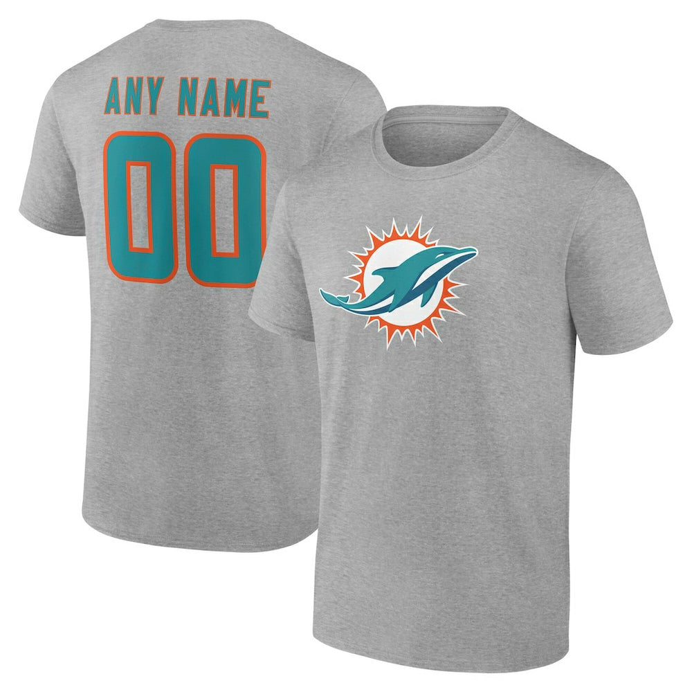 Team Authentic Personalized Name & Number T-Shirt - Miami Dolphins T-shirts