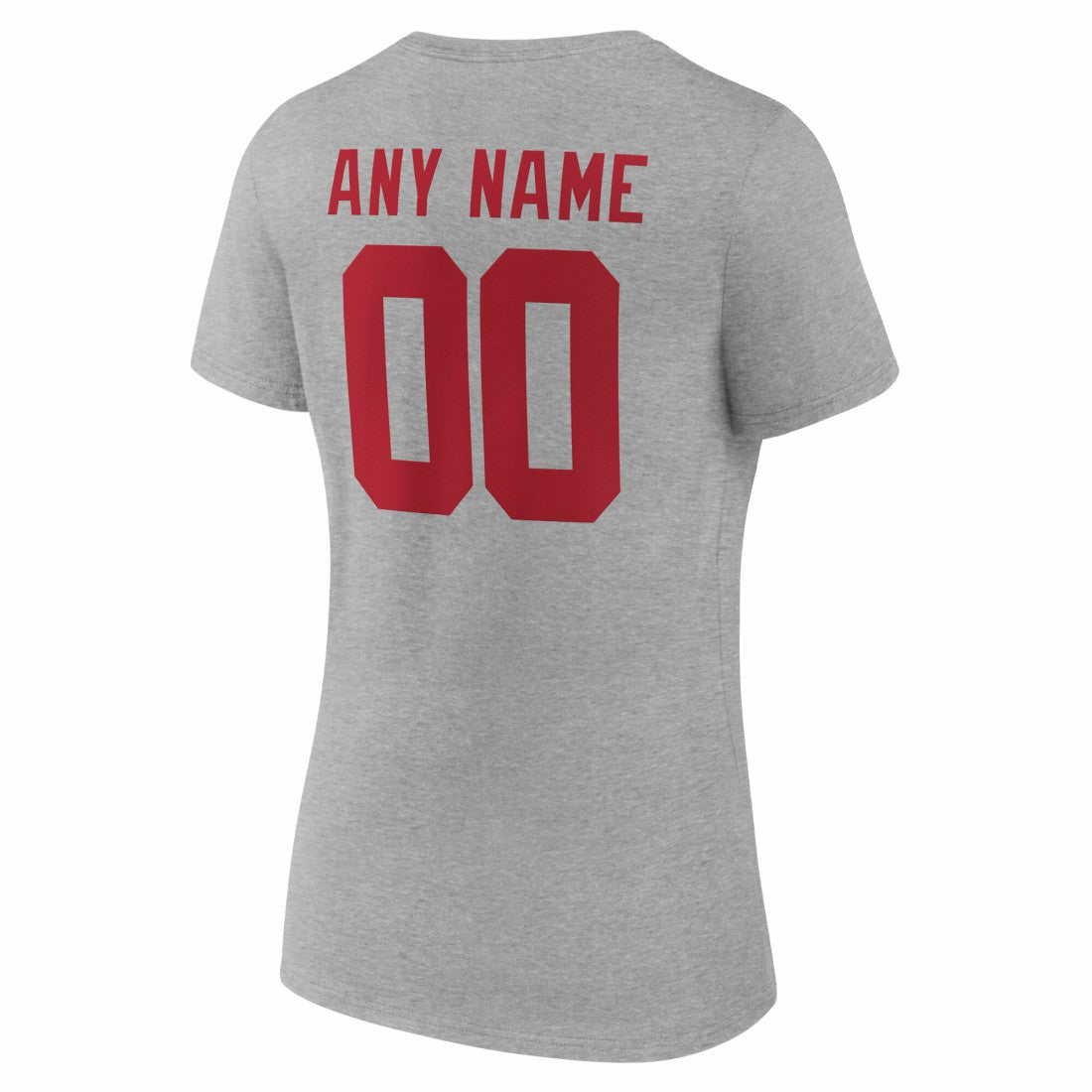 Women's Team Authentic Personalized Name & Number V-Neck T-Shirt - New York Giants T-shirts