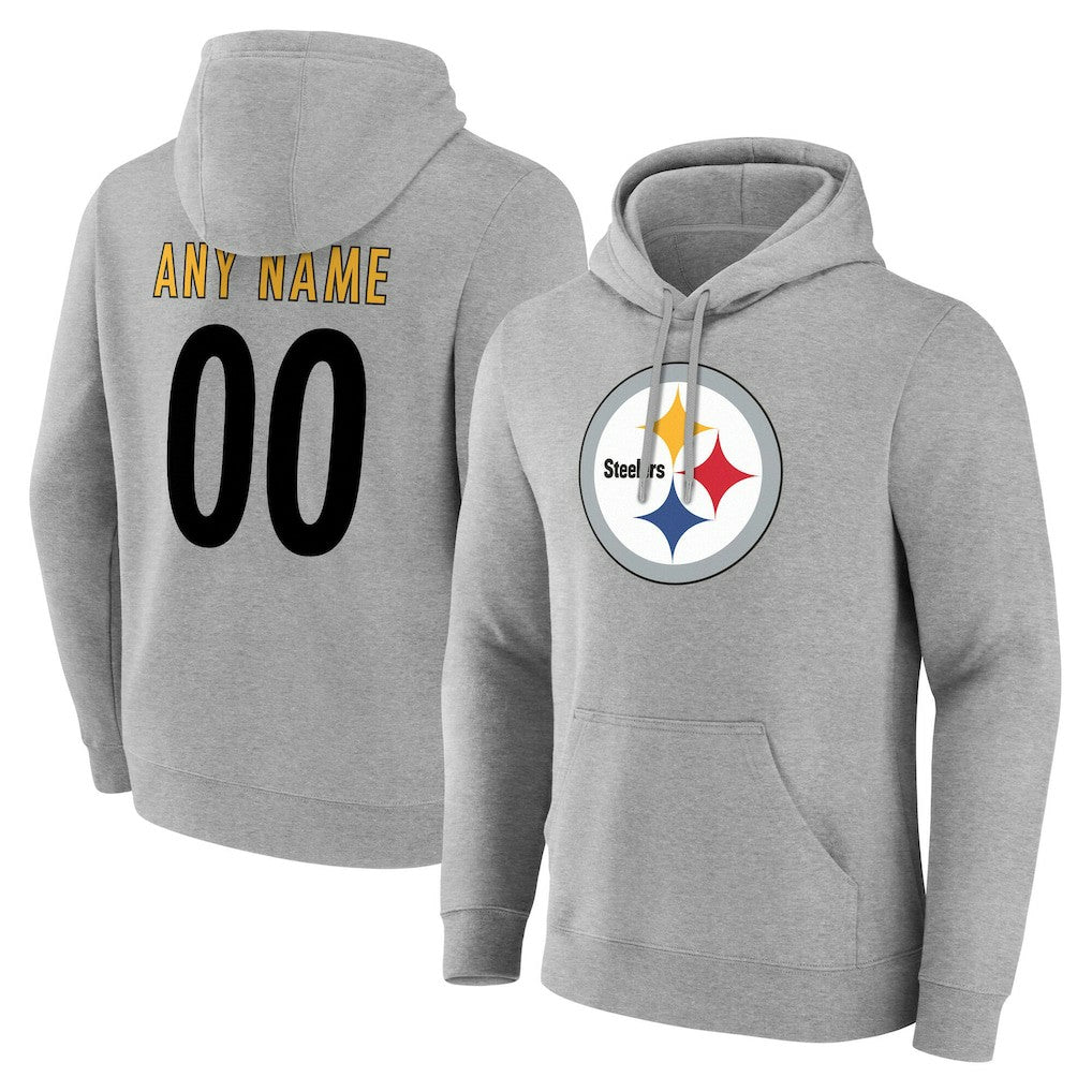 Team Authentic Personalized Name & Number Hoodie - Pittsburgh Steelers Hoodies
