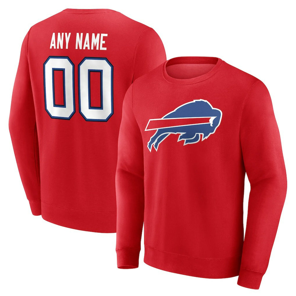 Team Authentic Personalized Name & Number Sweatshirt - Buffalo Bills Sweatshirts