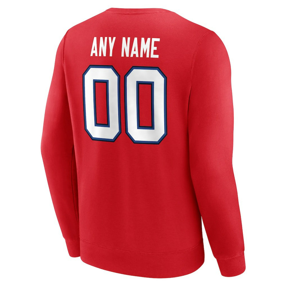 Team Authentic Personalized Name & Number Sweatshirt - Buffalo Bills Sweatshirts