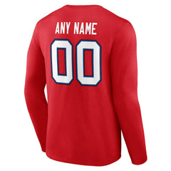 Team Authentic Personalized Name & Number Long Sleeve T-Shirt - Buffalo Bills T-shirts