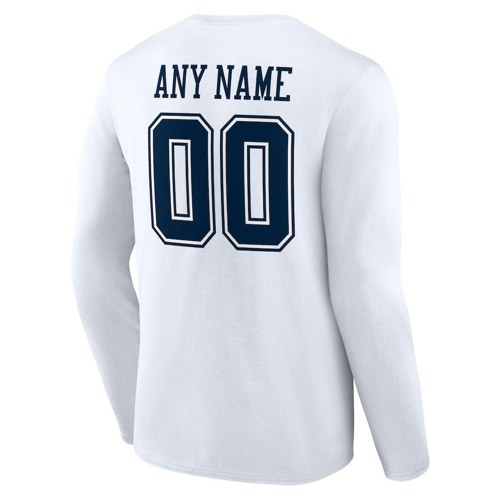 Team Authentic Personalized Name & Number Long Sleeve T-Shirt - Dallas Cowboys T-shirts